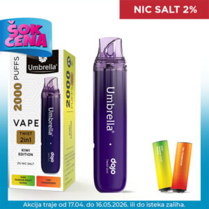 VAPE TWIST 2in1 2000 PUFFS Kiwi Edition 2%