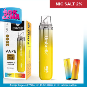VAPE TWIST 2in1 2000 PUFFS Pineapple Edition 2%