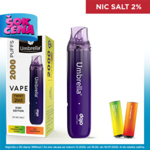 VAPE TWIST 2in1 2000 PUFFS Kiwi Edition 2%