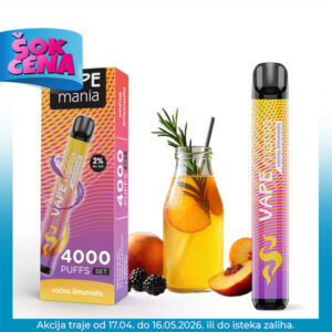 VAPE MANIA 4000 PUFFS Set Voćna limunada 20mg