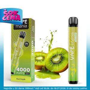 VAPE MANIA 4000 PUFFS Set Kivi Tropik 20mg