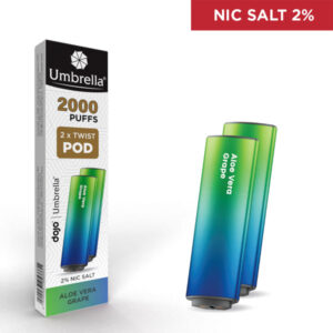 Umbrella TWIST POD 2 kom - ALOE VERA GRAPE 20mg